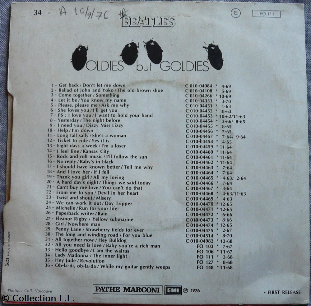 1976∼FO111∼Lady Madonna musique instruments disques vinyles disque tours 1976 fo111 lady madonna