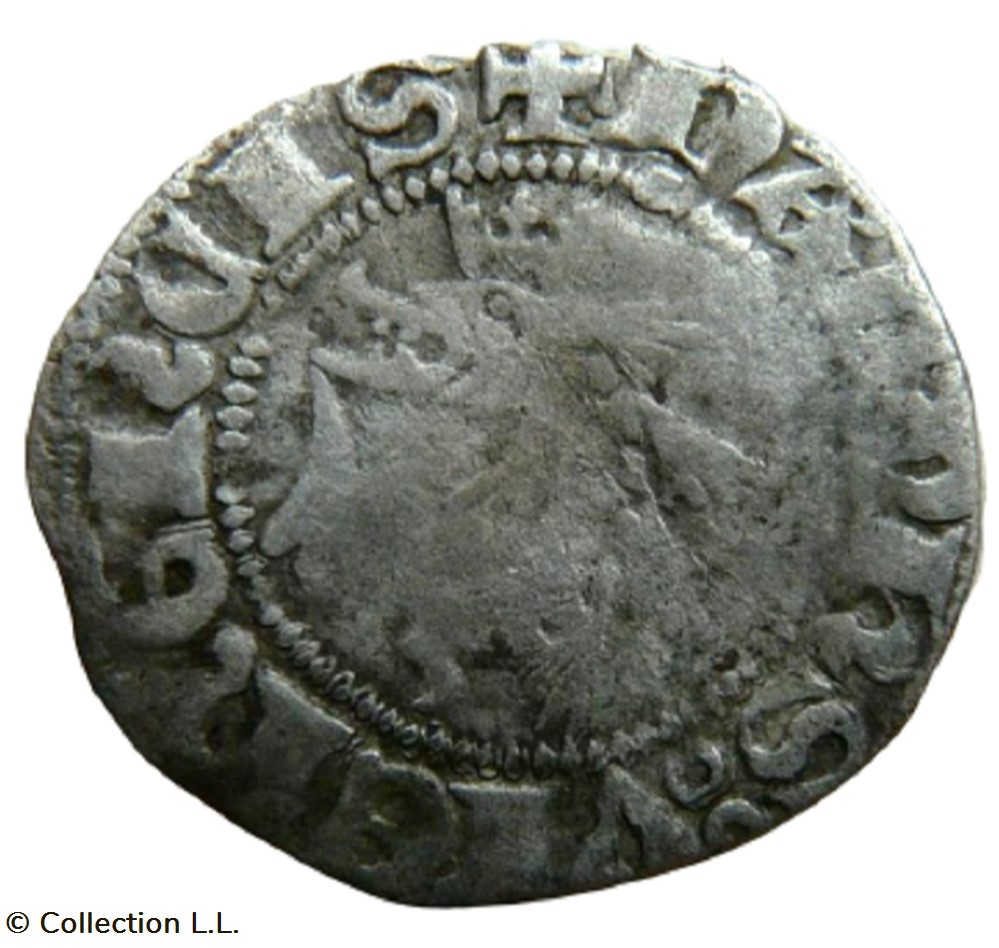 Viennois (Dauphin de)- Charles III, Quart de Gros monnaies europe medievale france feodales viennois dauphin de charles iii quart de gros