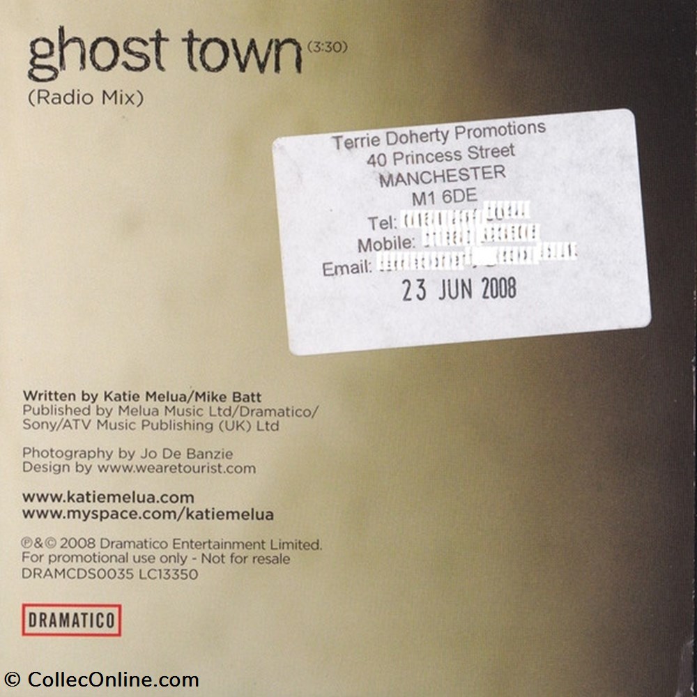 musique instruments cd ghost town promo 1 titre