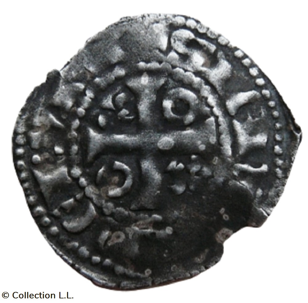 Maine (Comté de)- Charles III, Denier monnaies europe medievale france feodales maine comte de charles iii denier