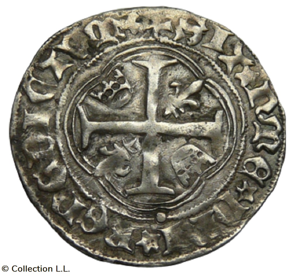 Blanc aux Couronnelles, 4° ém, Limoges monnaie france royale blanc aux couronnelles 4 em limoges