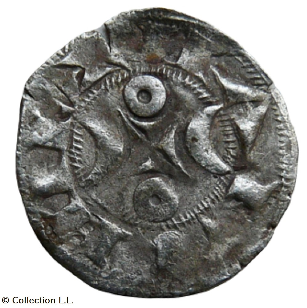 monnaies europe medievale france feodales la marche comte de hugues ix et x denier