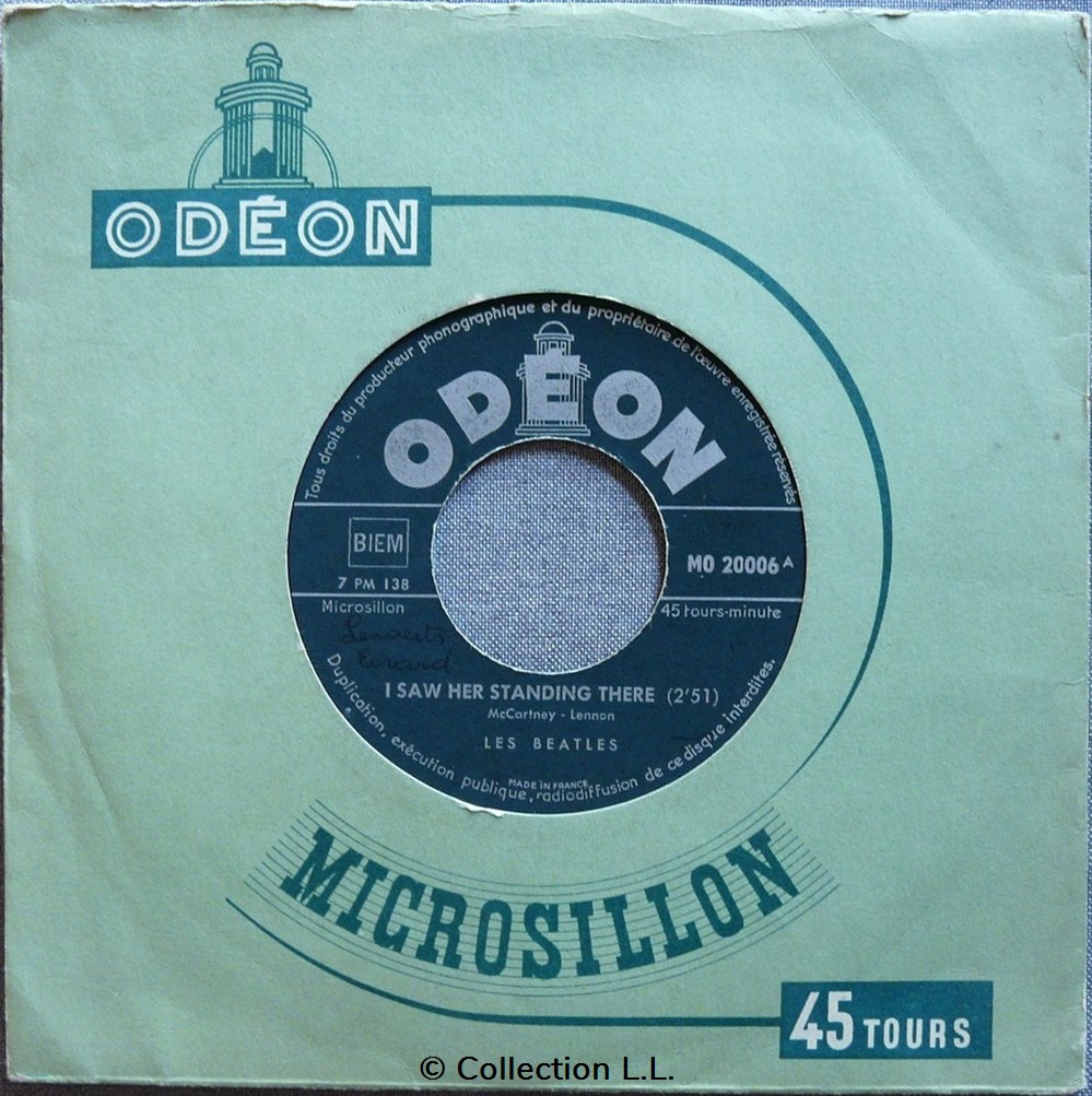1964-1965∼MO 20006∼I saw her standing there musique instruments disques vinyles disque tours 1964 1965 mo 20006 i saw her standing there