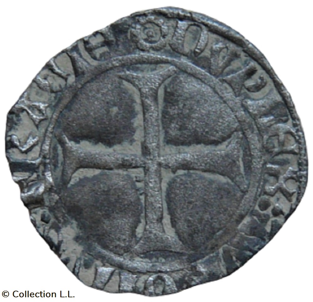 Double Tournois, 7° type, Troyes monnaie france a royale double tournois 7 type troyes