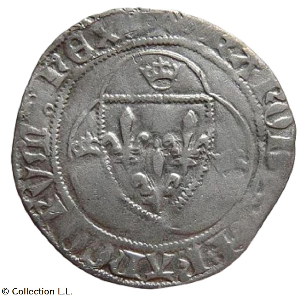Blanc aux Couronnelles, 1° ém, La Rochelle monnaie france royale blanc aux couronnelles 1 em la rochelle