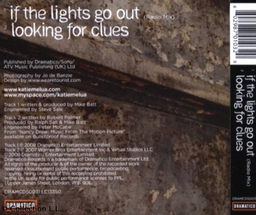 musique instruments cd if the lights go out single 2 titres