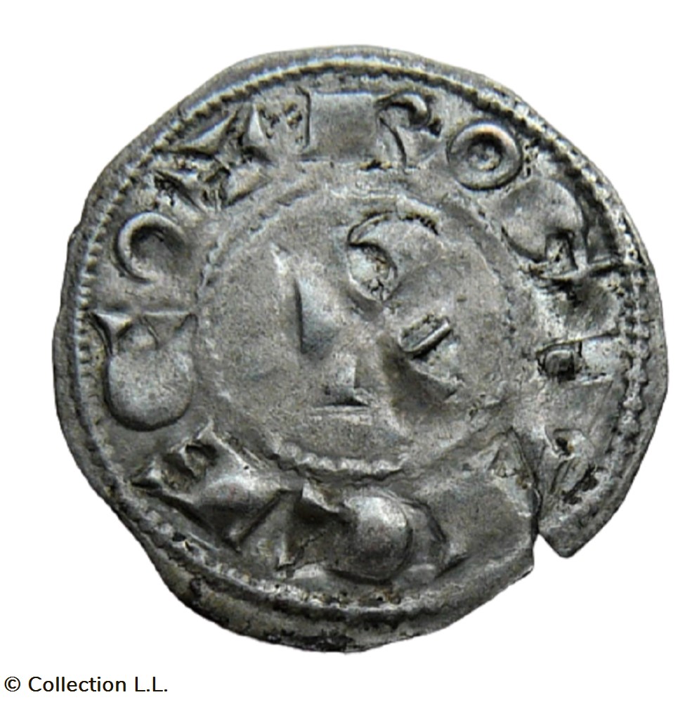Béziers (Vicomté de) - Roger II, Denier monnaies europe medievale a france feodales beziers vicomte de roger ii denier