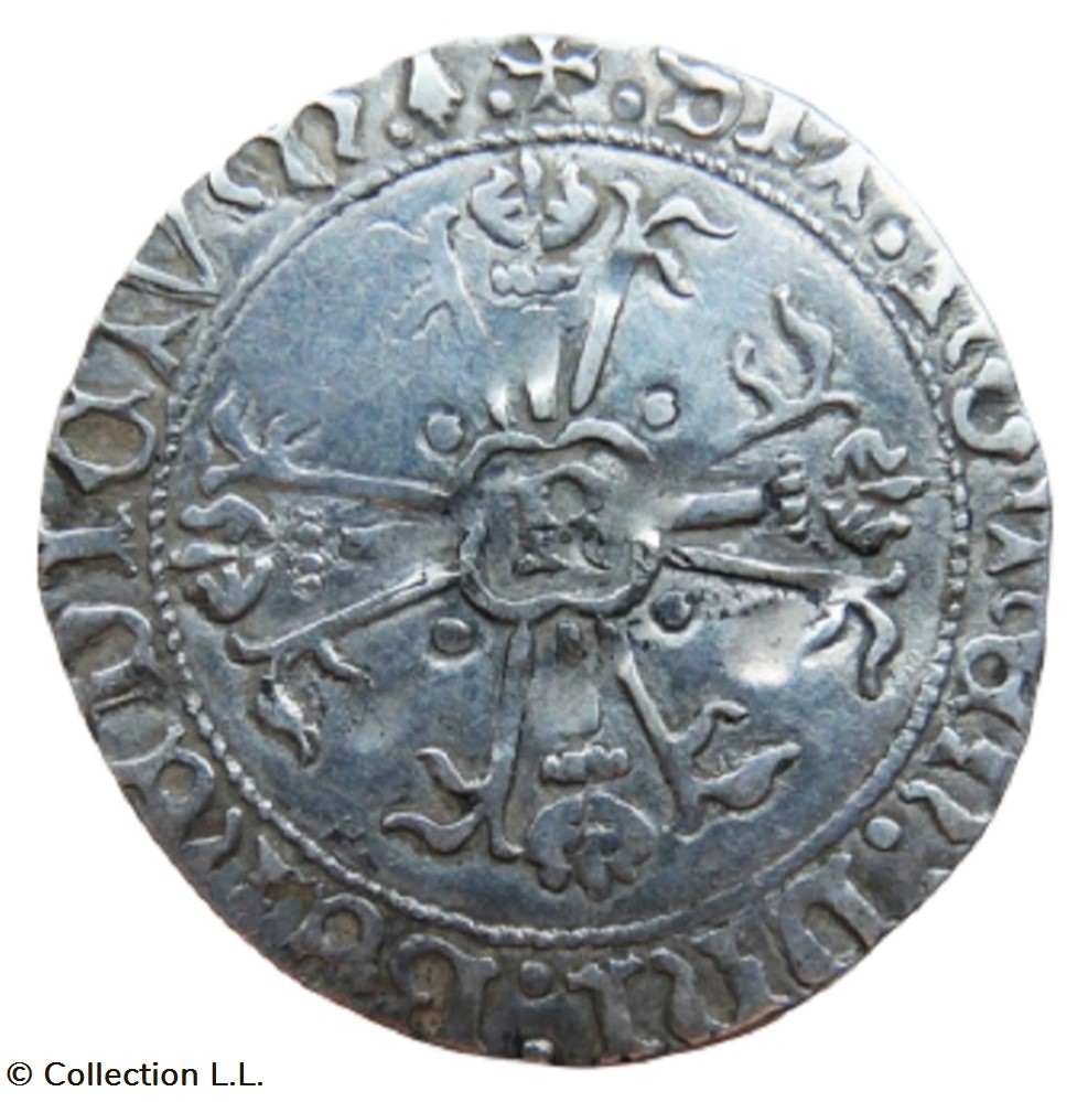Bretagne (Duché de)- François II, Gros à l'Ecu monnaie france feodale bretagne duche de francois ii gros a ecu