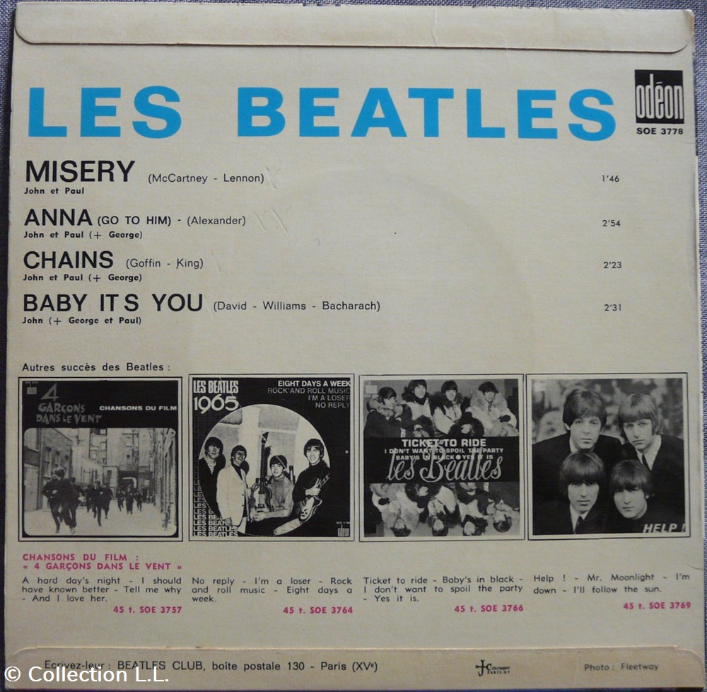 1965∼SOE 3778∼Misery musique instruments disques vinyles disque tours 1965 soe 3778 misery