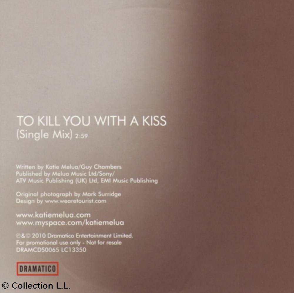 To Kill you With a Kiss (promo 1 titre) musique instruments cd to kill you with a kiss promo 1 titre