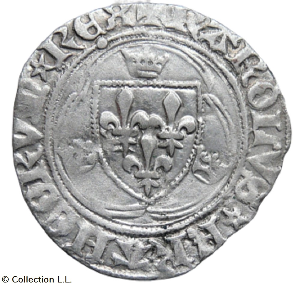 Blanc aux Couronnelles, 4° ém, Paris monnaie france royale blanc aux couronnelles 4 em paris