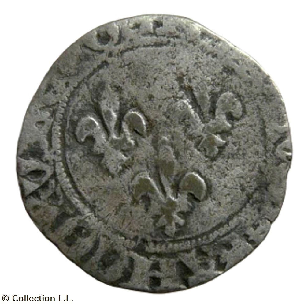 Blanc aux Trois Lis, 1° ém, Orléans monnaie france royale blanc aux trois lis 1 em orleans
