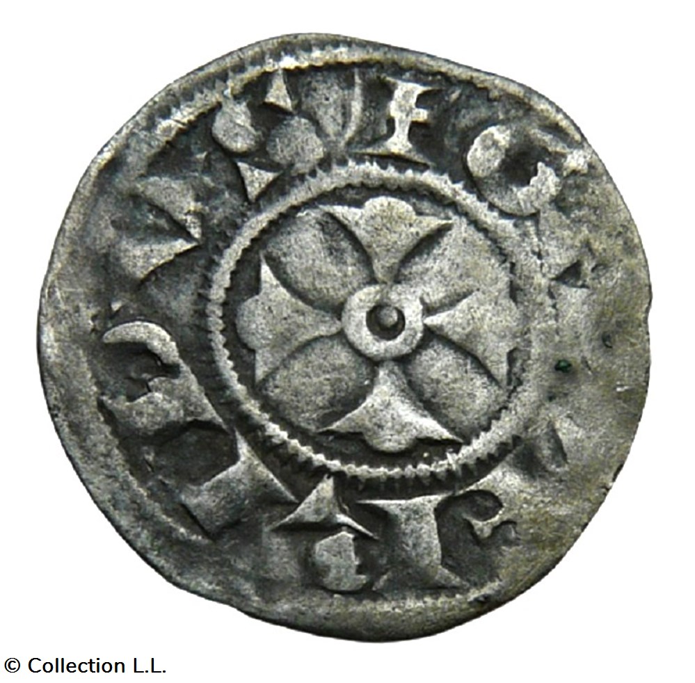 Bretagne (Duché de)- Geoffroi II, Denier monnaies europe medievale france feodales bretagne duche de geoffroi ii denier