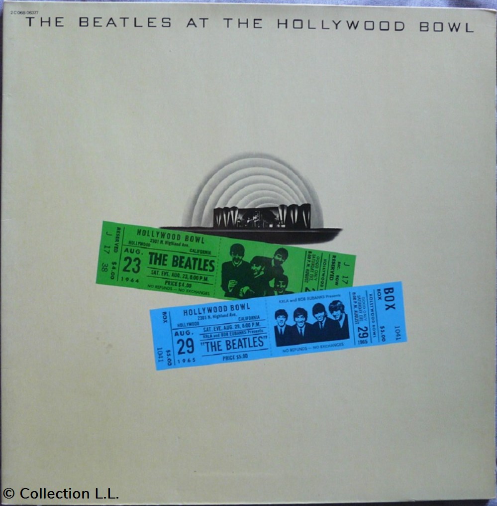 1977∼2C 068 06377∼The Beatles at the Hollywood Bowl musique instruments disques vinyles disque tours 1977 2c 068 06377 the beatles at the hollywood bowl