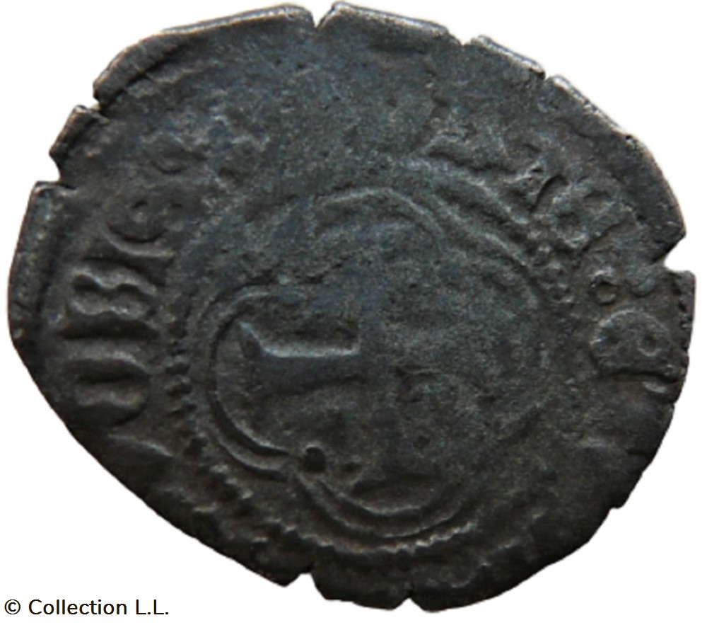 Trévoux (Seigneurie de)- Jean II, Double Tournois monnaies europe medievale france feodales trevoux seigneurie de jean ii double tournois