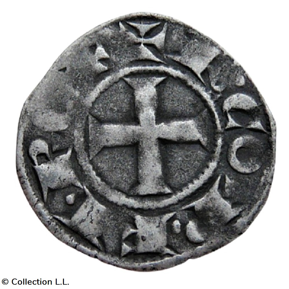Provence (Comté de)- Charles Ier, Denier Tournois Provencal monnaies europe medievale france feodales provence comte de charles ier denier tournois provencal