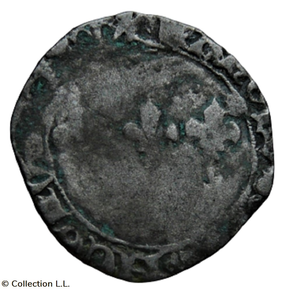 Double Tournois, 7° type, La Rochelle monnaie france royale double tournois 7 type la rochelle