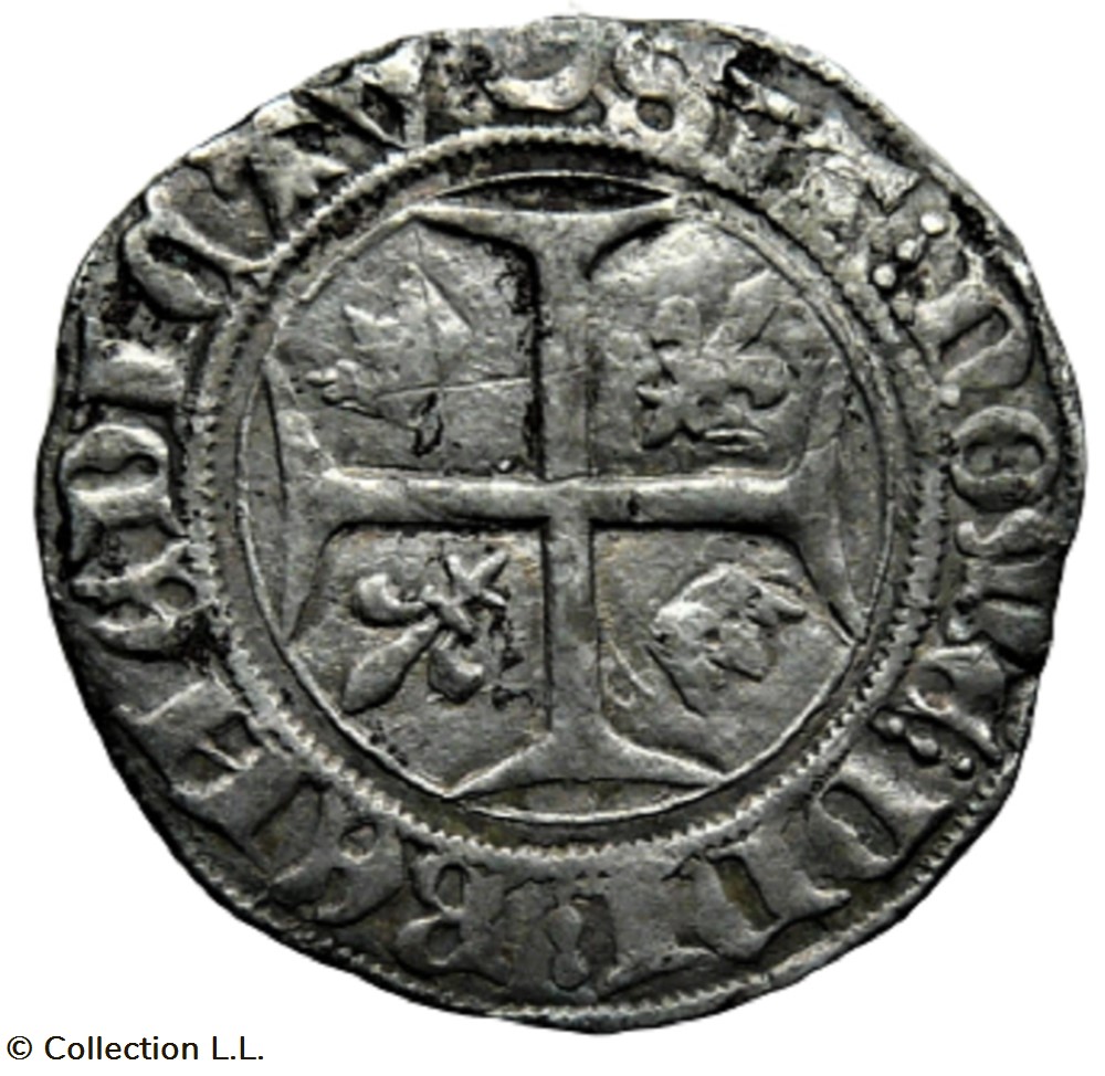 monnaie france royale blanc aux lis accotes chalons sur marne