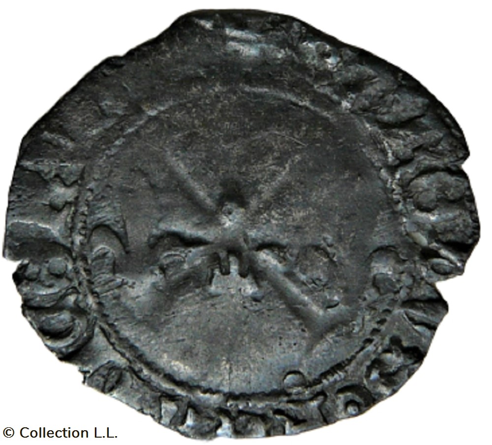 Double Tournois, 7° type, Poitiers monnaie france a royale double tournois 7 type poitiers
