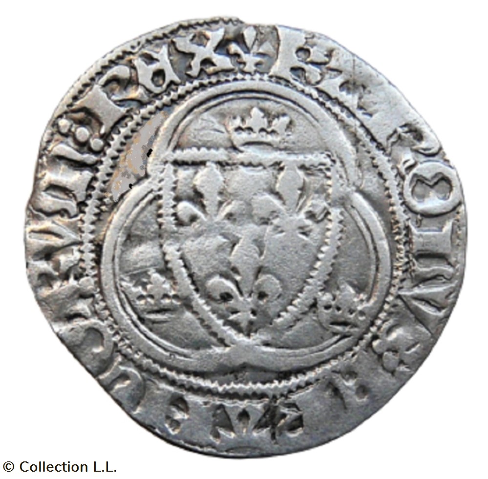 monnaie france royale blanc aux couronnelles 3 em troyes