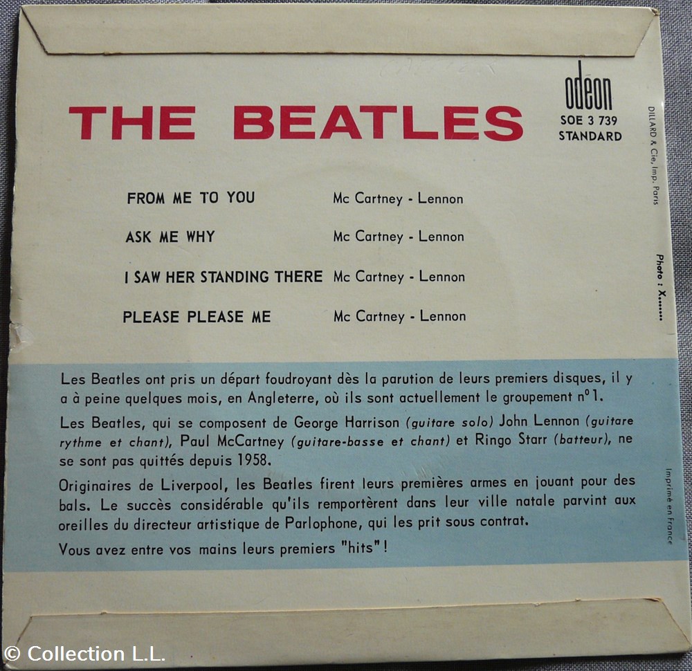 1963∼SOE 3739∼From me to you musique instruments disques vinyles disque tours 1963 soe 3739 from me to you