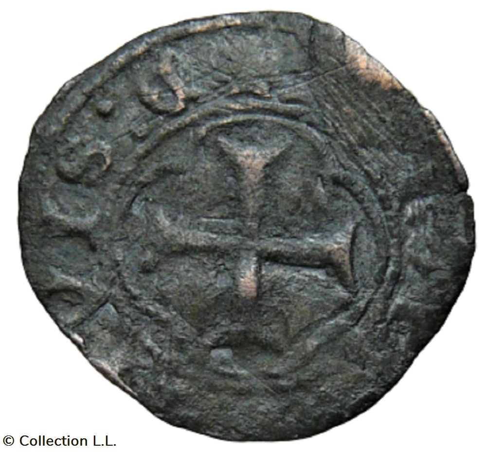 Denier Tournois, 7° type, 1° ém, Chinon monnaie france a royale denier tournois 7 type 1 em chinon