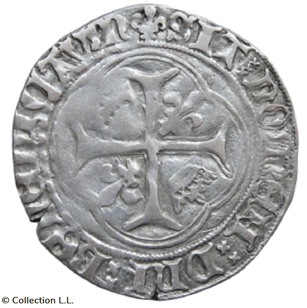 monnaie france royale blanc aux couronnelles 3 em paris