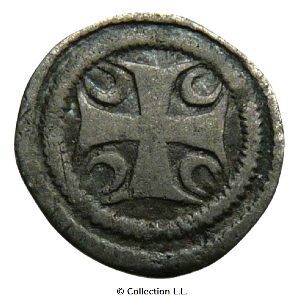 monnaies europe medievale france feodales hainaut comte de maille ou obole anonyme xiii siecle