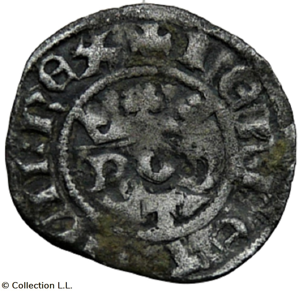 Provence (Comté de)- Robert d'Anjou, Obole Coronat Reforciat monnaie france feodale provence comte de robert anjou obole coronat reforciat