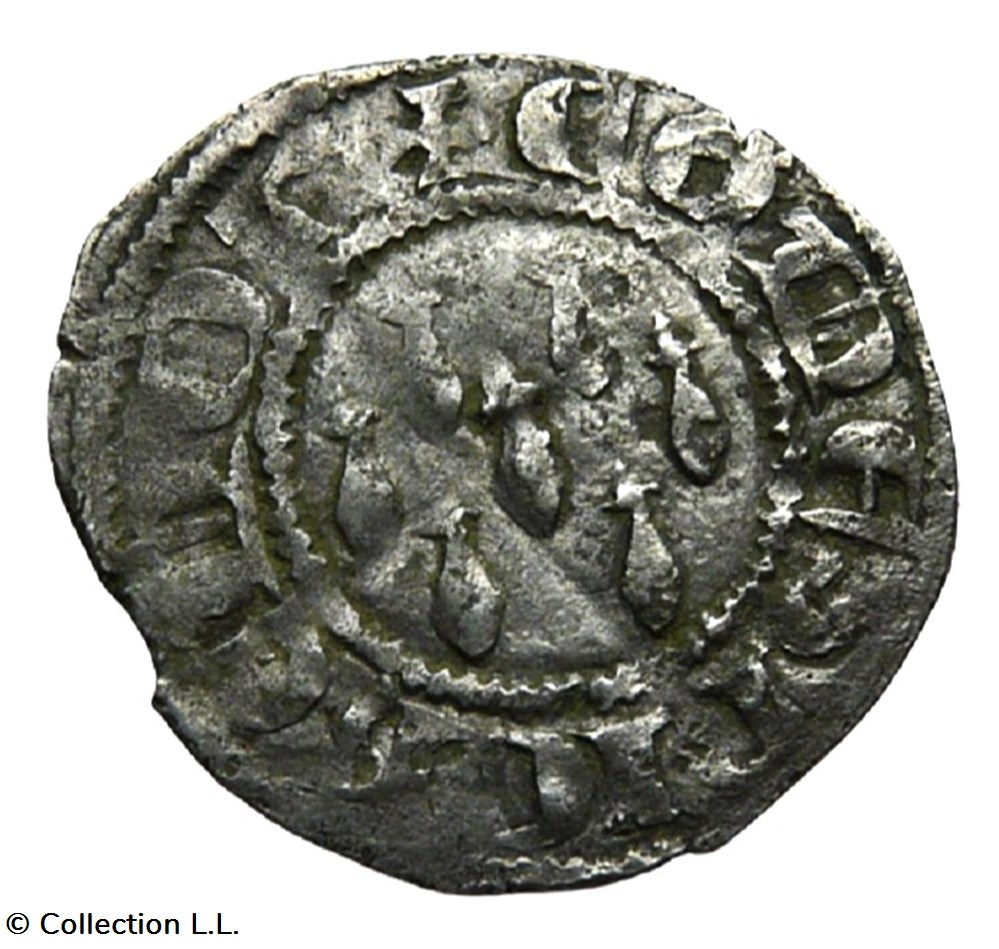Bretagne (Duché de)- Jean IV, Demi-Gros monnaies europe medievale france feodales bretagne duche de jean iv demi gros