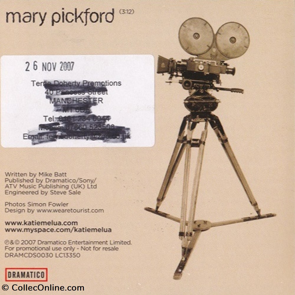 musique instruments cd mary pickford promo 1 titre