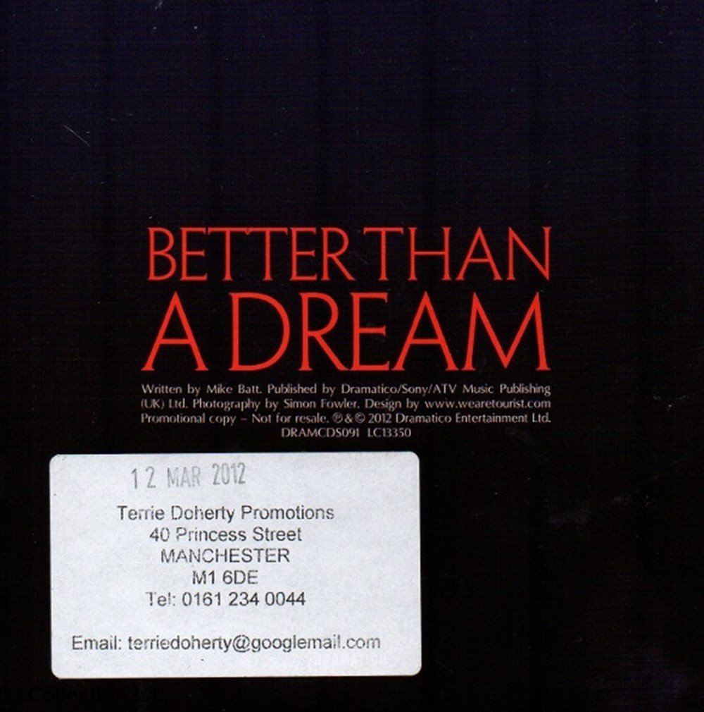 Better Than a Dream (promo 1 titre) musique instruments cd better than a dream promo 1 titre