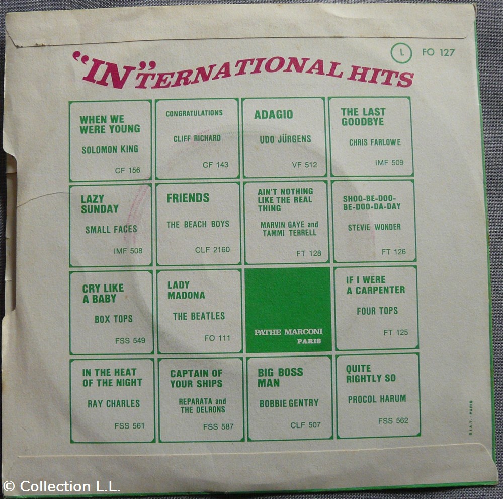 1968∼FO 127∼Hey Jude musique instruments disques vinyles disque tours 1968 fo 127 hey jude