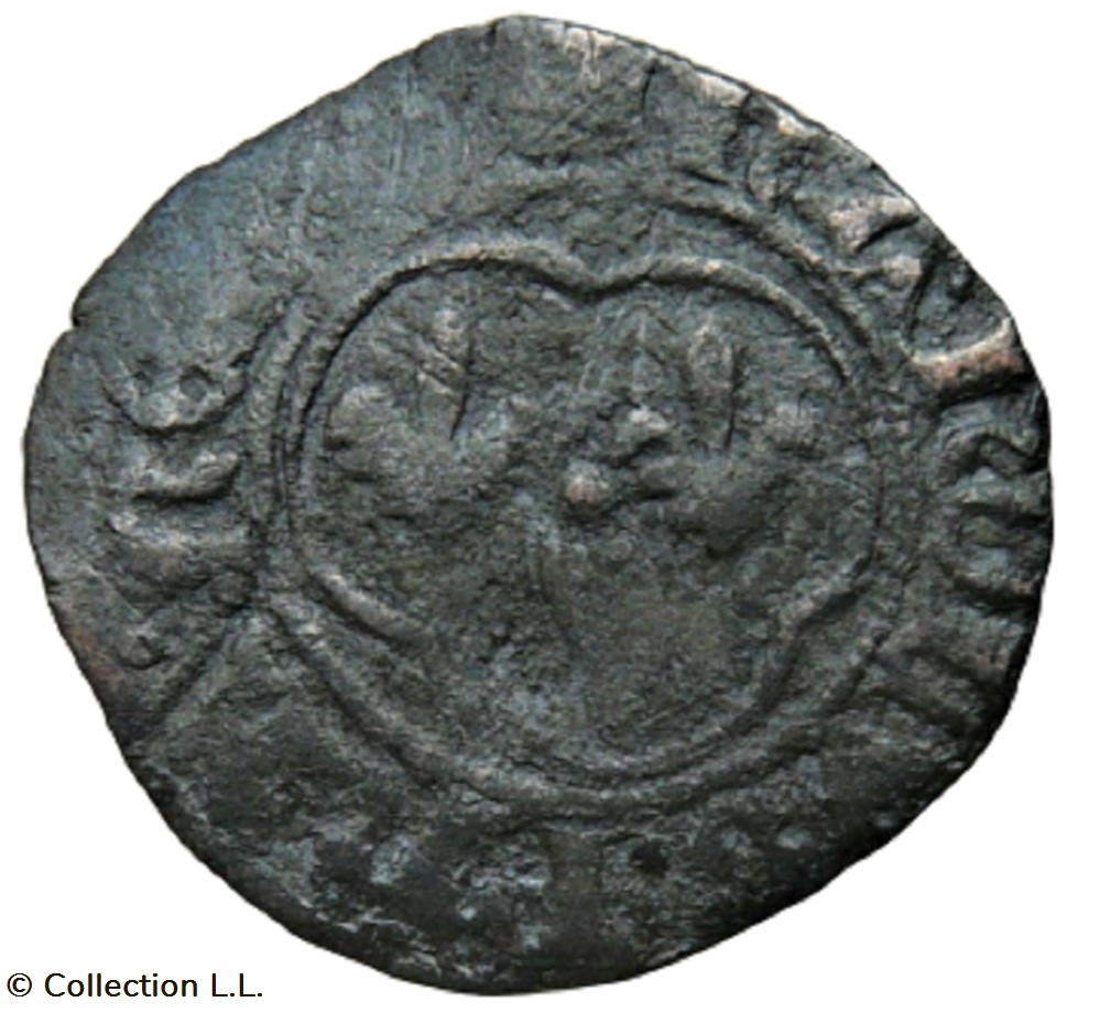 Denier Tournois, 7° type, 1° ém, Chinon monnaie france a royale denier tournois 7 type 1 em chinon