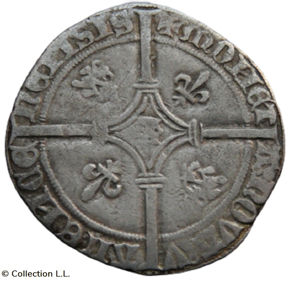 Hainaut (Comté de)- Philippe III, Double Gros Vierlander monnaie france feodale hainaut comte de philippe iii double gros vierlander