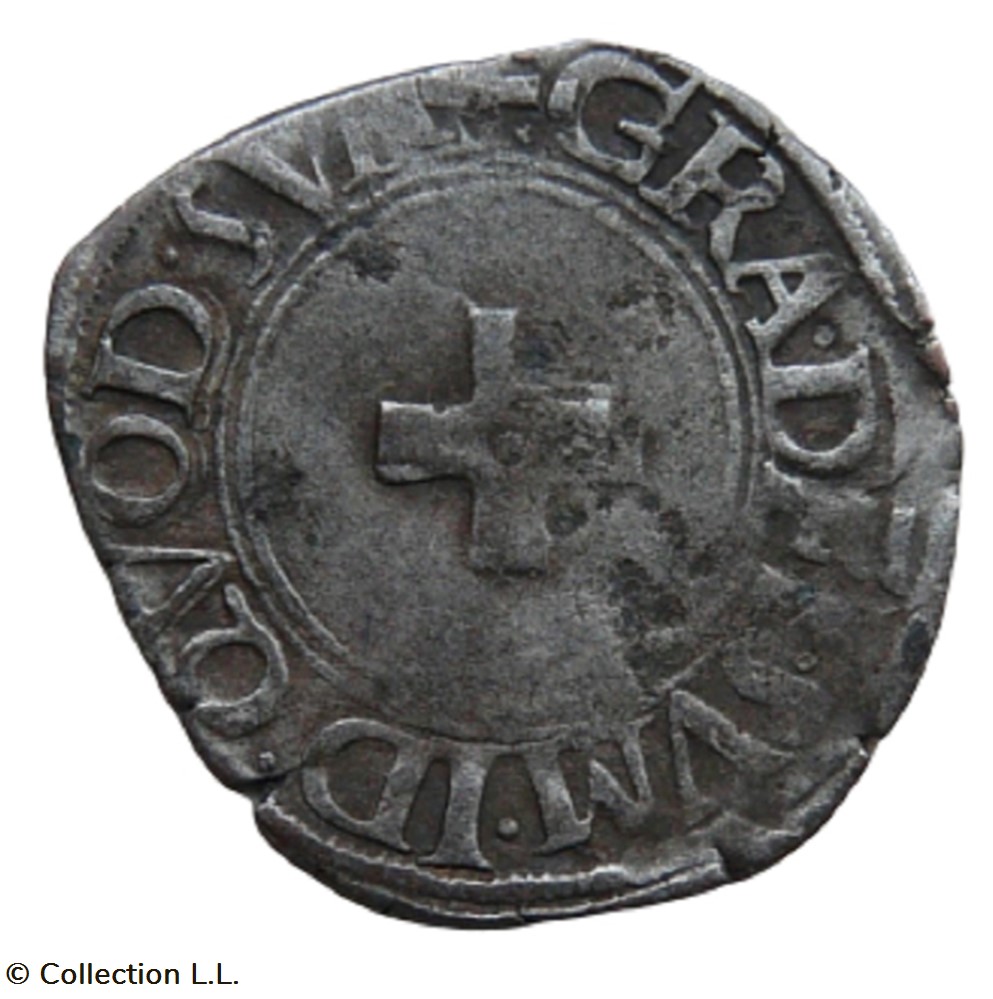 monnaies europe medievale france feodales bearn seigneurie de henri ier liard a la croisette