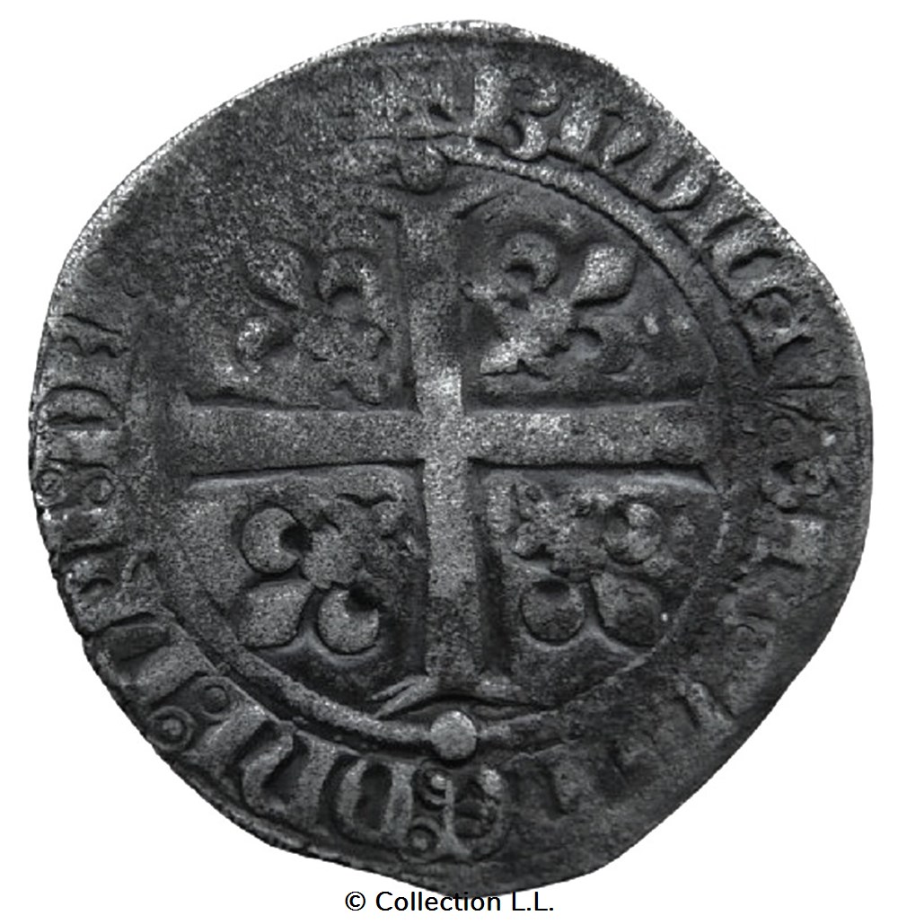 monnaies europe medievale france royales gros a la fleur de lys dit patte oie 2 emission