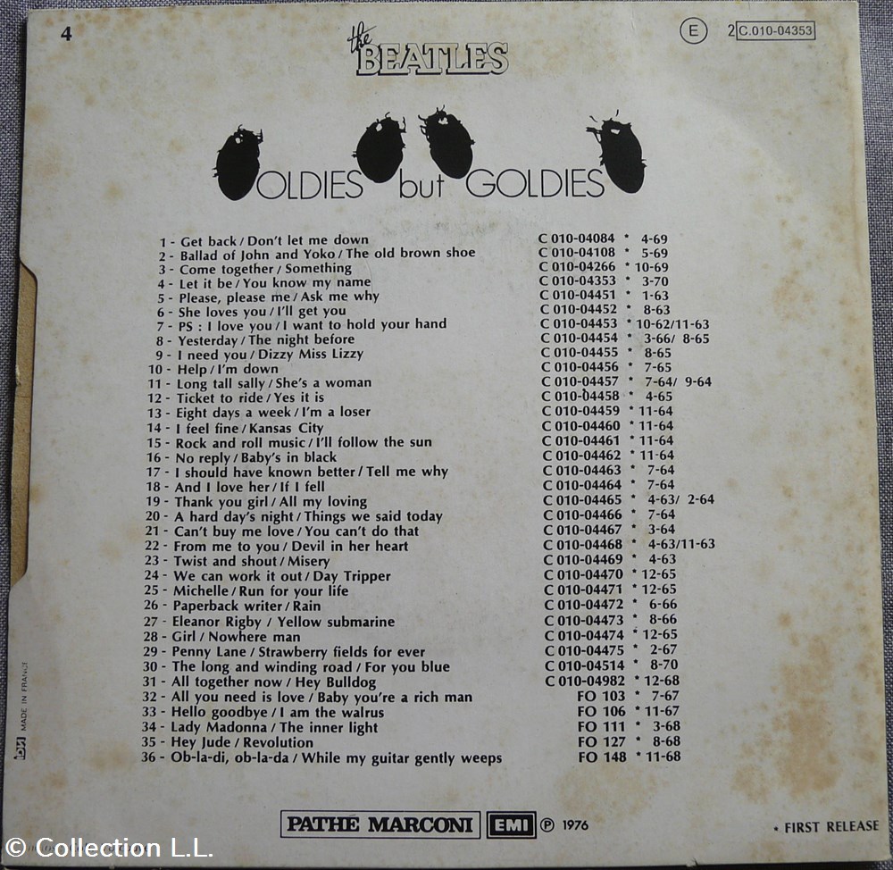 1976∼2C 010 04353∼Let it be musique instruments disques vinyles disque tours 1976 2c 010 04353 let it be