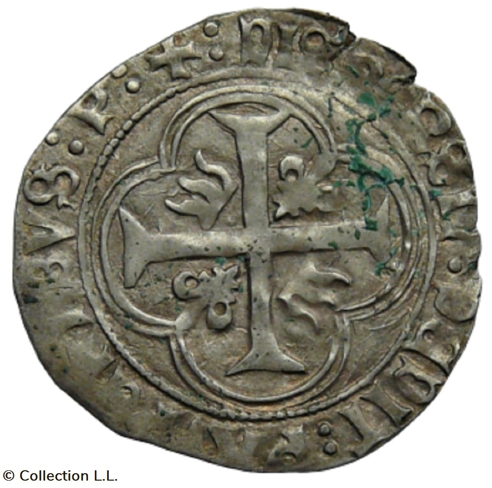 Trévoux (Seigneurie de)- Jean II, Blanc monnaies europe medievale france feodales trevoux seigneurie de jean ii blanc