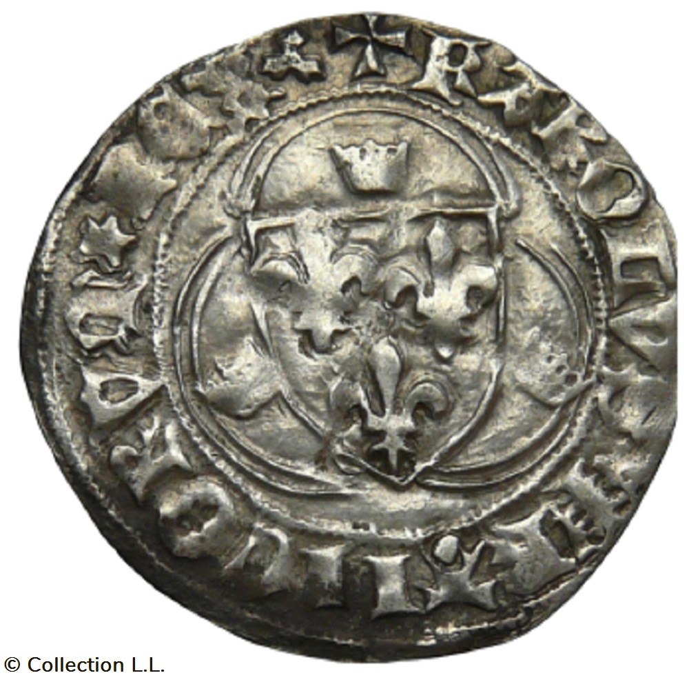 Blanc aux Couronnelles, 4° ém, Limoges monnaie france royale blanc aux couronnelles 4 em limoges