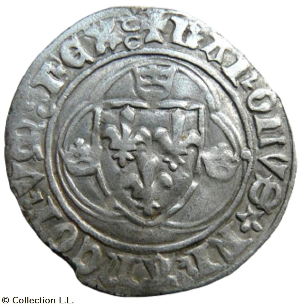 Blanc aux Couronnelles, 4° ém, Dijon monnaie france royale blanc aux couronnelles 4 em dijon