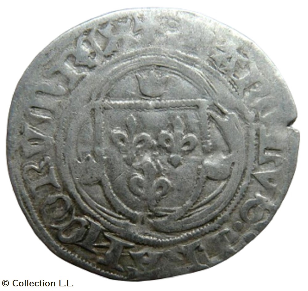 monnaie france royale blanc aux couronnelles 1 em montpellier