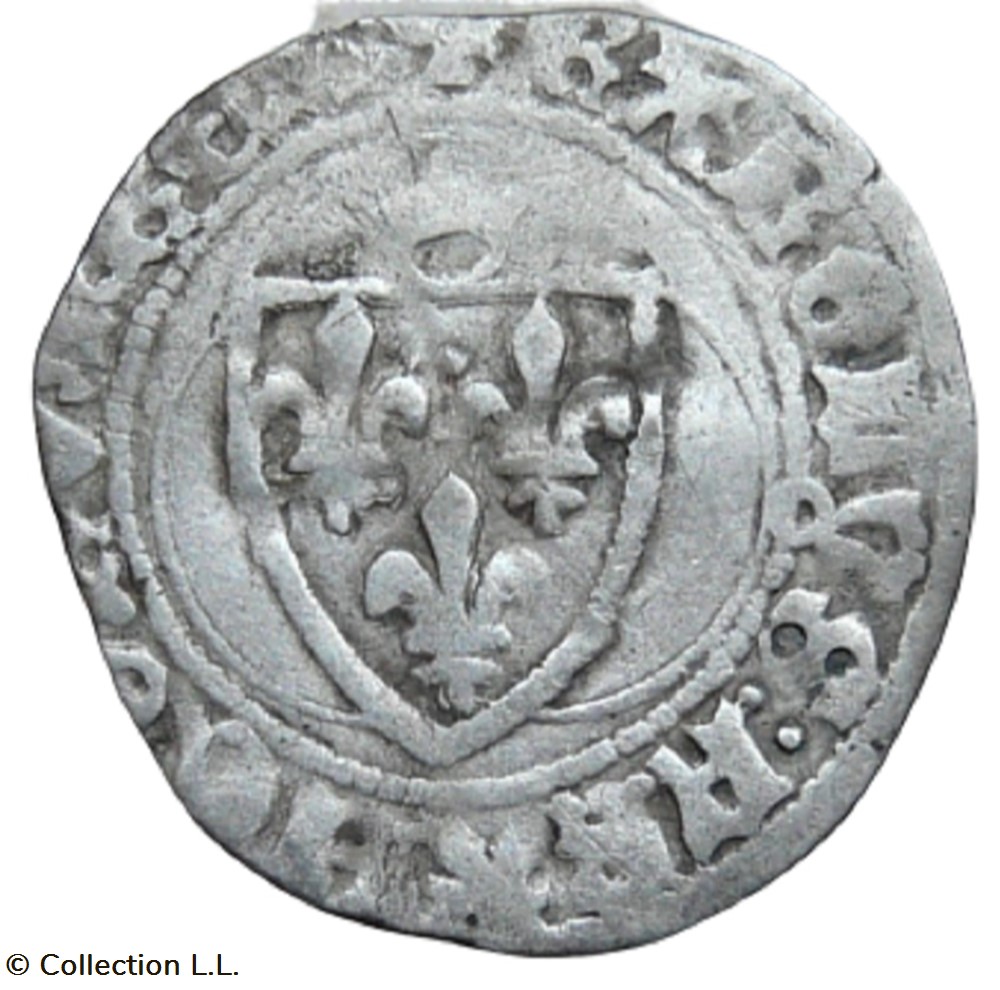 monnaie france royale petit blanc aux couronnelles 1 em tours