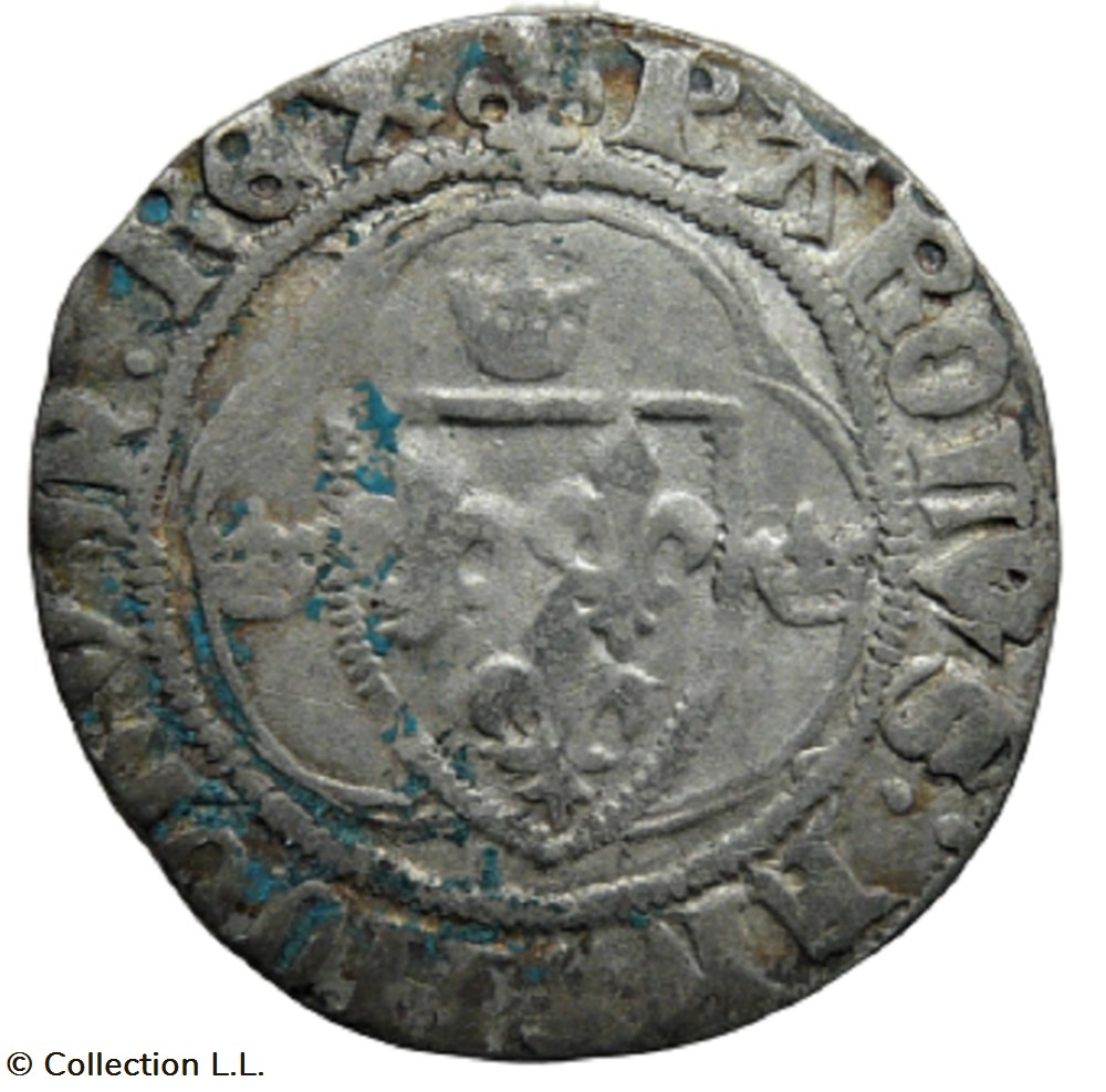 monnaie france royale blanc aux couronnelles 3 em chalons sur marne