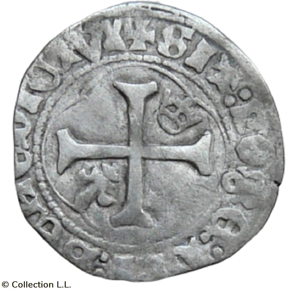 monnaie france royale petit blanc aux couronnelles 1 em tours