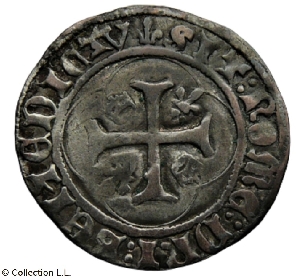 Blanc aux Couronnelles, 3° ém, Tours monnaie france royale blanc aux couronnelles 3 em tours