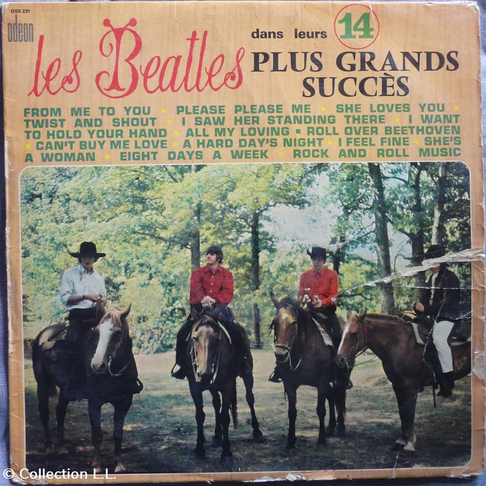 musique instruments disques vinyles disque tours 1965 osx 231 les beatles dans leurs 14 plus grands succes