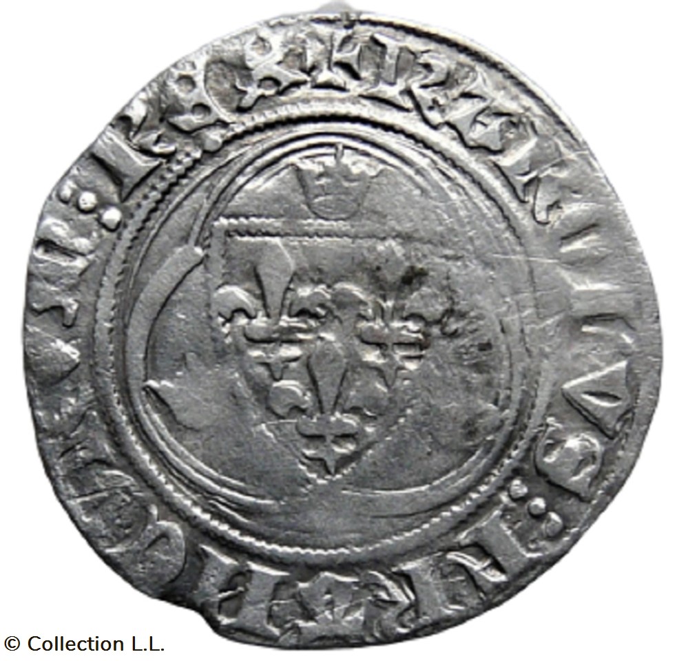 monnaie france royale blanc aux couronnelles 1 em paris