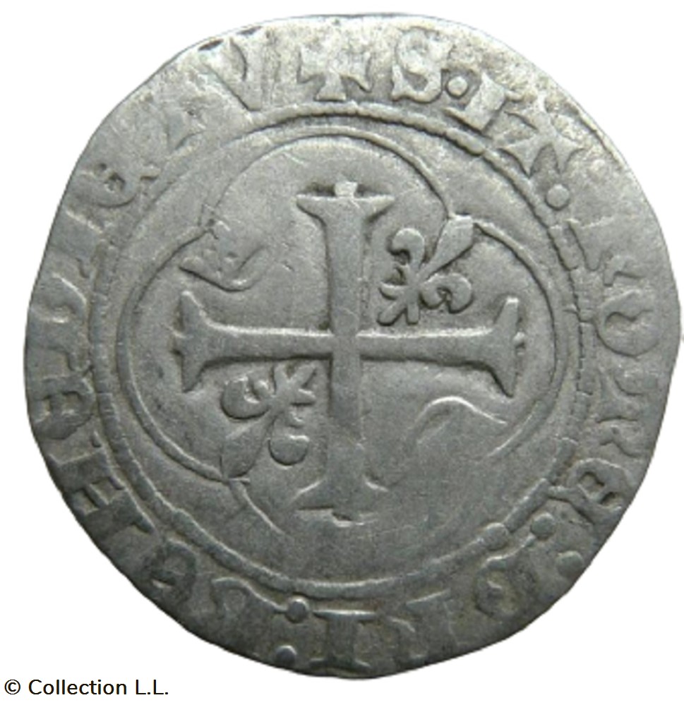 monnaie france royale blanc aux couronnelles 1 em poitiers