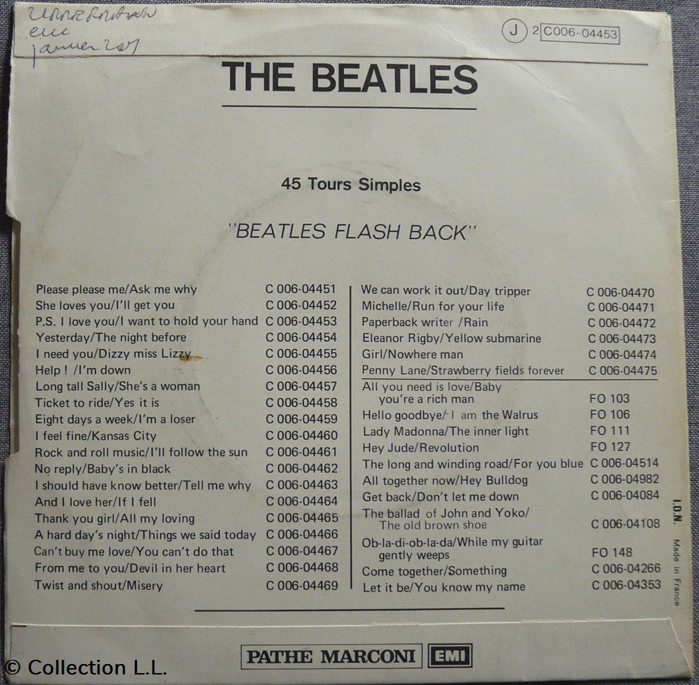 1973∼2C 006 04453∼P.S. I love you musique instruments disques vinyles disque tours 1973 2c 006 04453 p s i love you